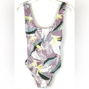 Volcom Womens Dont Leaf One Piece Swimsuit Size Small